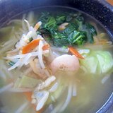 スチーム海老浅蜊野菜塩ラー麺